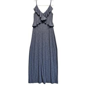Max Studio Striped Spaghetti Strap Midi Ruffle Front Dress Y2K S Beach‎ Coquette